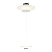 Vibia Flat LED-hengelampe 3 lys, Ø 90cm grå L1