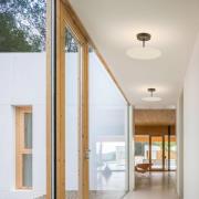 Vibia LED-taklampe Flat, hvit, Ø 40 cm, DALI dimbar