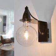 Svart designer-vegglampe, Minimal