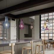 Hengelampe Romeo 130 cm, gjennomsiktig glass