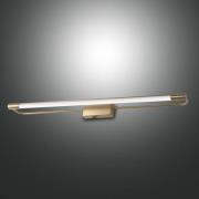 LED-vegglampe Rapallo, messing, IP44, 80 cm