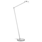 LED-gulvlampe Thea-S, bevegelsesstyring, nikkel