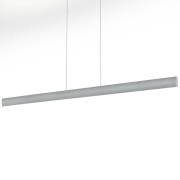 LED-hengelampe Runa, nikkel, lengde 152 cm