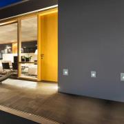 Aspen LED-innfellingslampe, kantet, hvit