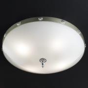 Elegantia glass-taklampe i krom