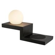 Zanzibar LED-vegglampe, avtrappet, svart