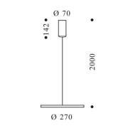 OLIGO Decent Max LED-hengelampe, aluminium