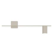 Vibia Structural 2610 LED-vegglampe, lysegrå