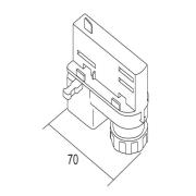 Ivela universal-adapter, 220-240 V, sølv