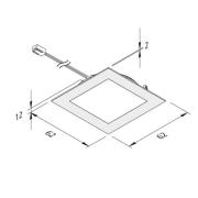 LED-møbelbelysning FAQ 58, stål, 3W, 4 000 K