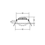 BRUMBERG LED innfelt spot 38° rund kremfarget 2 700 K