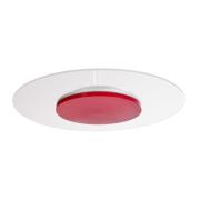 Zaniah LED-taklampe, 360° belysning, 24W, rød