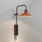 Bover Platet A02 vegglampe E14 bryter terrakotta