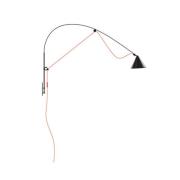 midgard AYNO wall L vegglampe svart/oransje 940