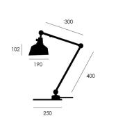 midgard modular TYP 551 bordlampe svart 60 cm