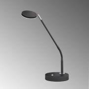 LED-bordlampe Lunia, dimbar, sandsvart