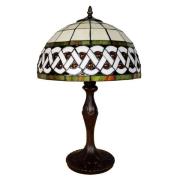 Bordlampe 5LL-6153; Ø 31cm Tiffany-stil