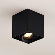 Arcchio Kubika downlight, GU10, 1 lyskilde, svart