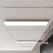 Prios LED-panel Gelora, 120 cm, 4000 K, sølvfarget, aluminium