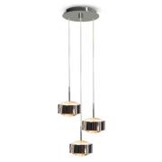 LED-pendellampe Puk Meg Max Maxx Drop Trio, nikkel