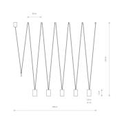 Hengelampe More Eye, 5 lyskilder, svart