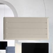 Luceplan Diade LED hengelampe vertikal beige 120 cm