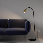 Neo! Floor LED-gulvlampe dimbar messing/svart