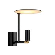 LED-vegglampe Kelly, justerbar spot svart/gull