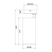 LED-takstrahler Lucea, justerbar, 30 W svart