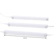 Prios Esbena LED-benkbelysning CCT 20 cm 3 stk