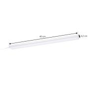 Prios Ashtonis LED-benkbelysning, kantete, 40 cm