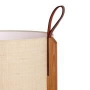 Bordlampe Greta, naturfiber/eik, høyde 58 cm