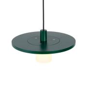 Utendørs LED-pendellampe Montoya aluminium, grønn