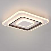 LED-taklampe Jora kantet, 39,5 x 39,5 cm