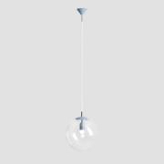 Hengelampe Nohr med glasskjerme, blå/klar