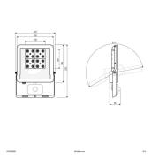 EVN Panthera utespot sensor IP44 30W 3 000K