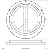 EVN ALR LED-panel hvit 15W Ø30cm 3 000K