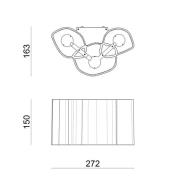 LED-vegglampe Honey 27,2 cm