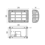 Utendørs LED-vegglampe Bliz Marine, 3000K, messing