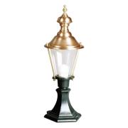 Luuk sokkellampe, grønn/kobber, høyde 56 cm