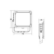 BRUMBERG Neo Mini LED-lyskaster, bredde 11,5 cm, 4000K