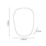 MARKET SET Vegglampe Screen 70's, 40 cm høy, karri, tekstil