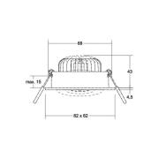 BRUMBERG BB38 LED-downlight ikke dimbar svart