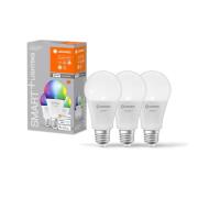 LEDVANCE SMART+ WiFi E27 14W Classic RGBW-sett med 3 stk