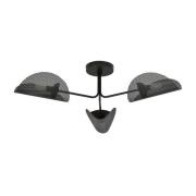 Taklampe Gomez, svart, 3 lyskilder