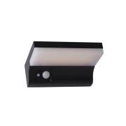 Utendørs LED-vegglampe med solenergi 67417BK