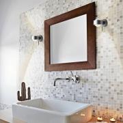 Puk Mini Wall+ LED, klare linser, matt krom