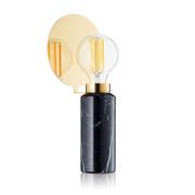 Blindspot bordlampe, svart, marmor