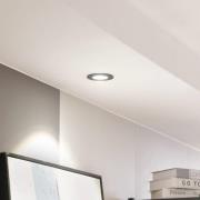 Arcchio LED-downlight Zarik, svart, 4 000 K