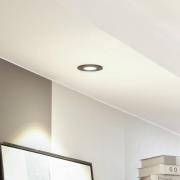 Arcchio LED-downlight Jyra, svart, 3 000K